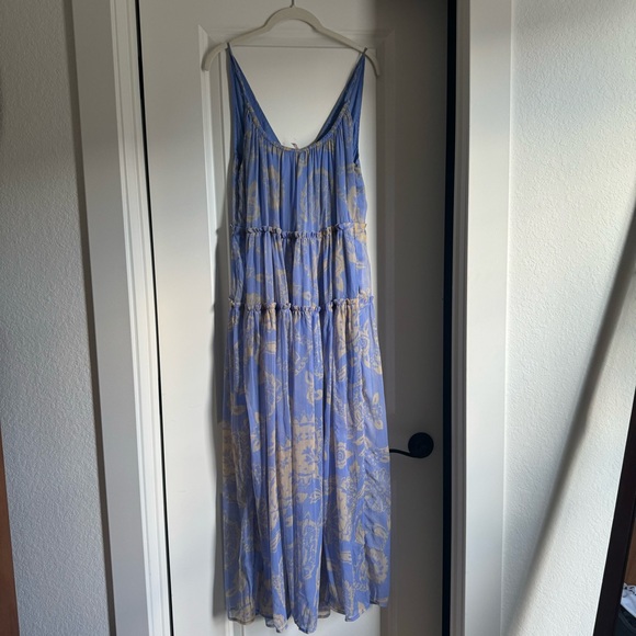 Free People Julianna Maxi Dress in Bluebell Combi - Picture 6 of 7